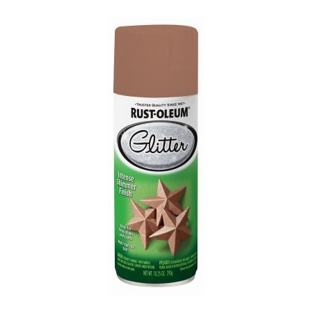 Rust-Oleum Spray Paint Specialty Glitter Rose Gold 10.25 oz Rose Gold 344697